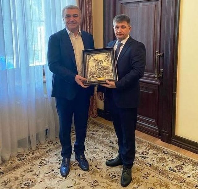 Камо Айрапетян и вице-губернатор Кубани, атаман Кубанского Казачьего Войска Александр Власов