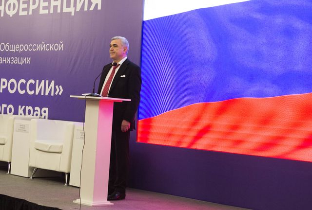 Камо Айрапетян приветствует участников Конференции Регионального отделения САР