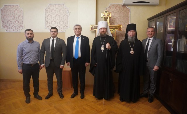 встреча Митрополит Григорий и Камо Айрапетян